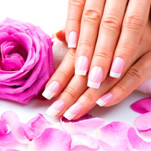 LUXY NAILS - Pink & White